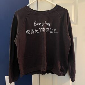 Gray/Black “Everyday Grateful” Sweatshirt
